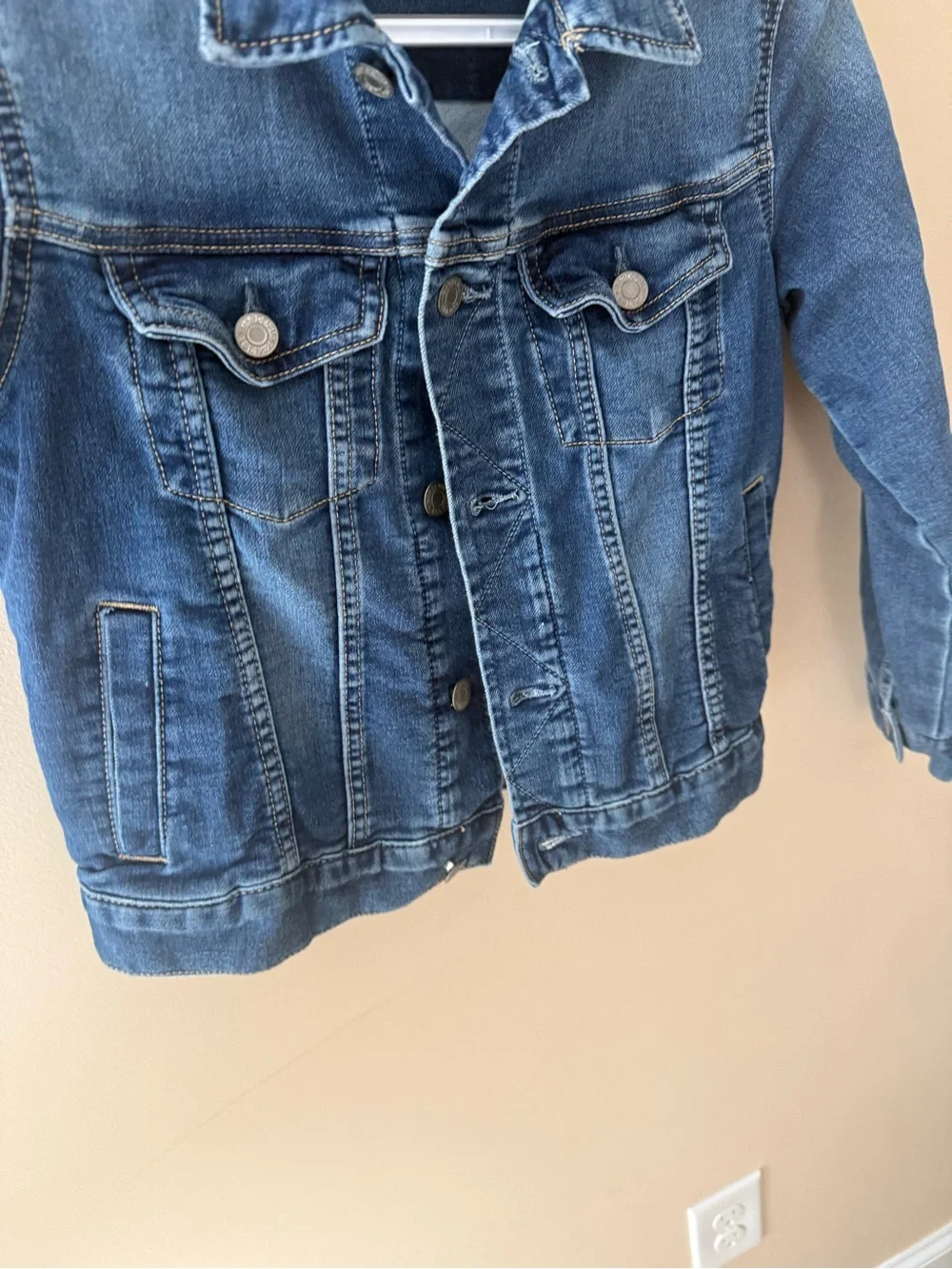 Gap Jean Jacket stretch size girls M 8-9